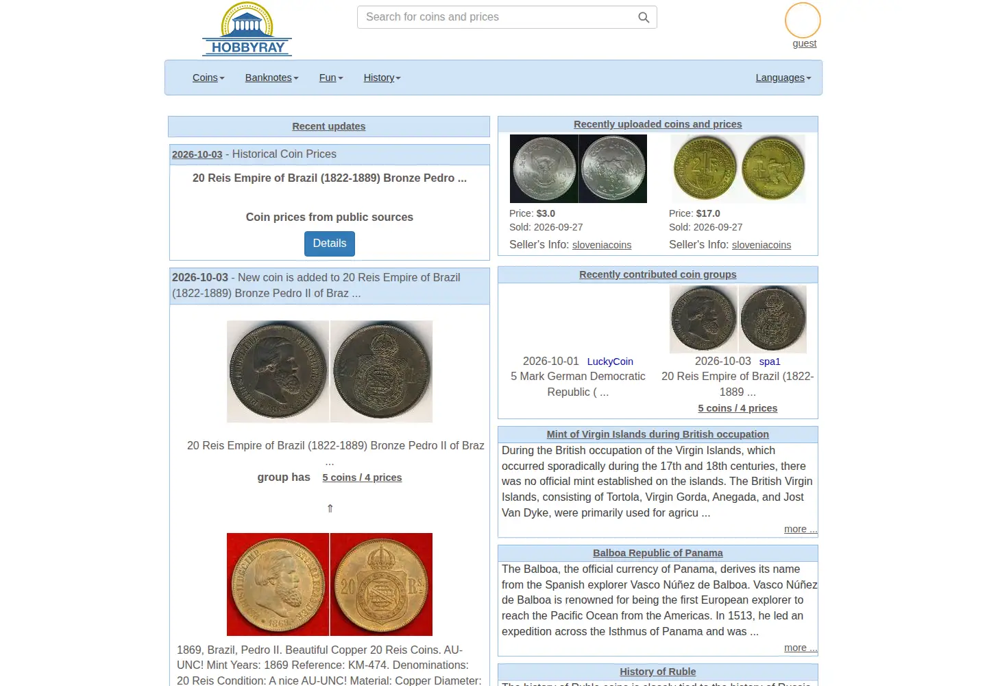 Screenshot of hobbyray.com