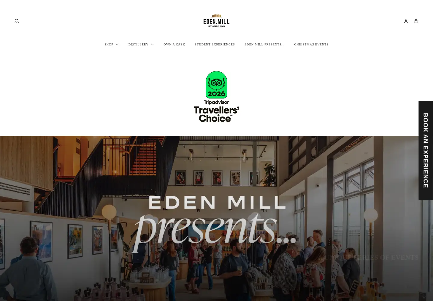 Captured homepage of edenmill.com in the current scan