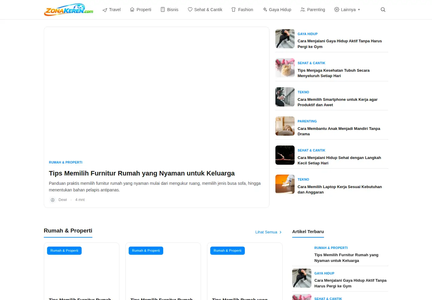 Screenshot of zonakeren.com