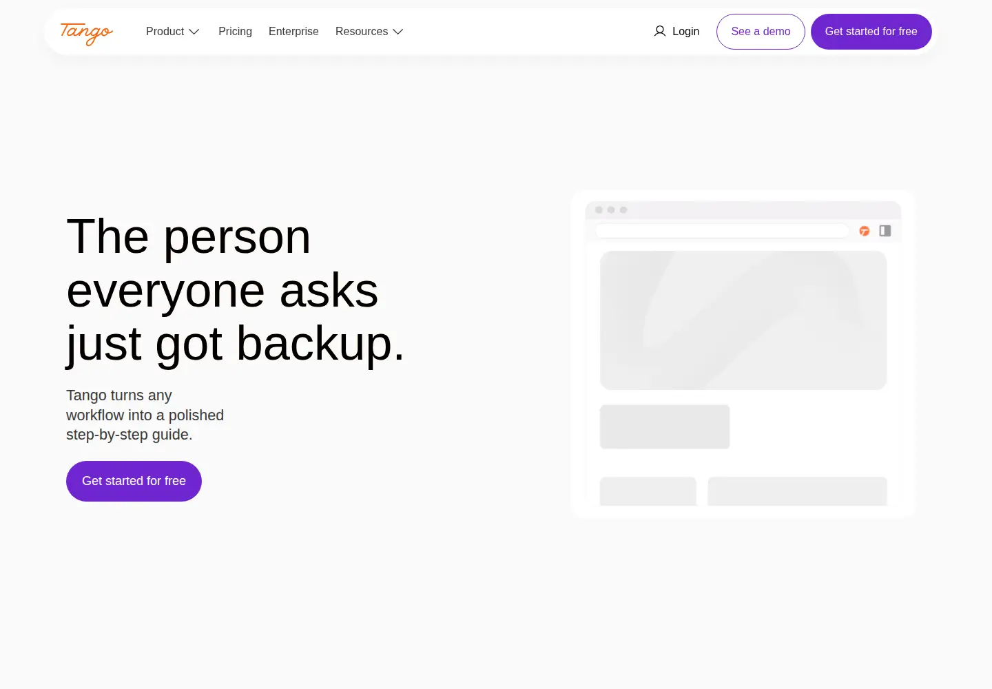 Screenshot of tango.us