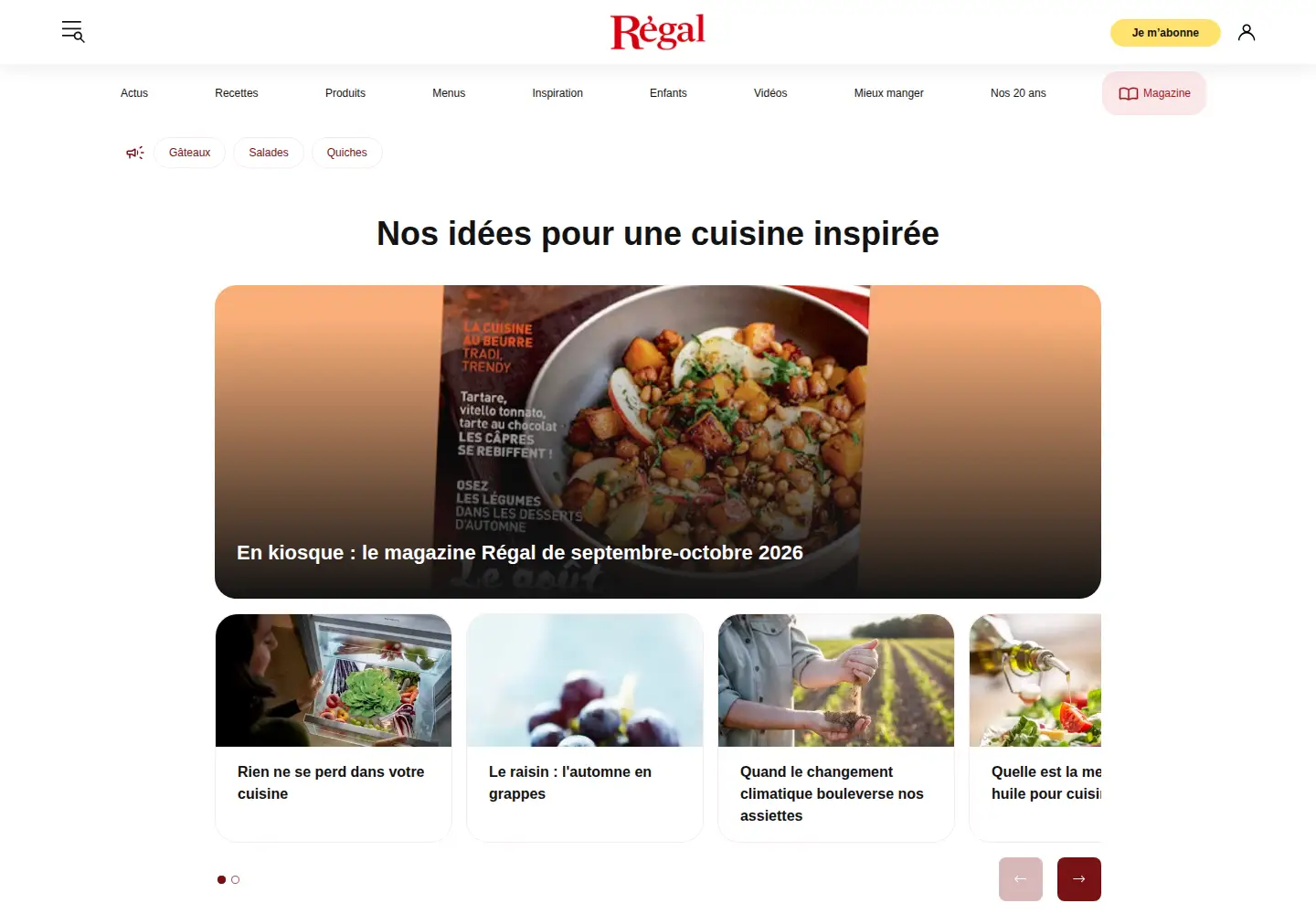 Screenshot of regal.fr