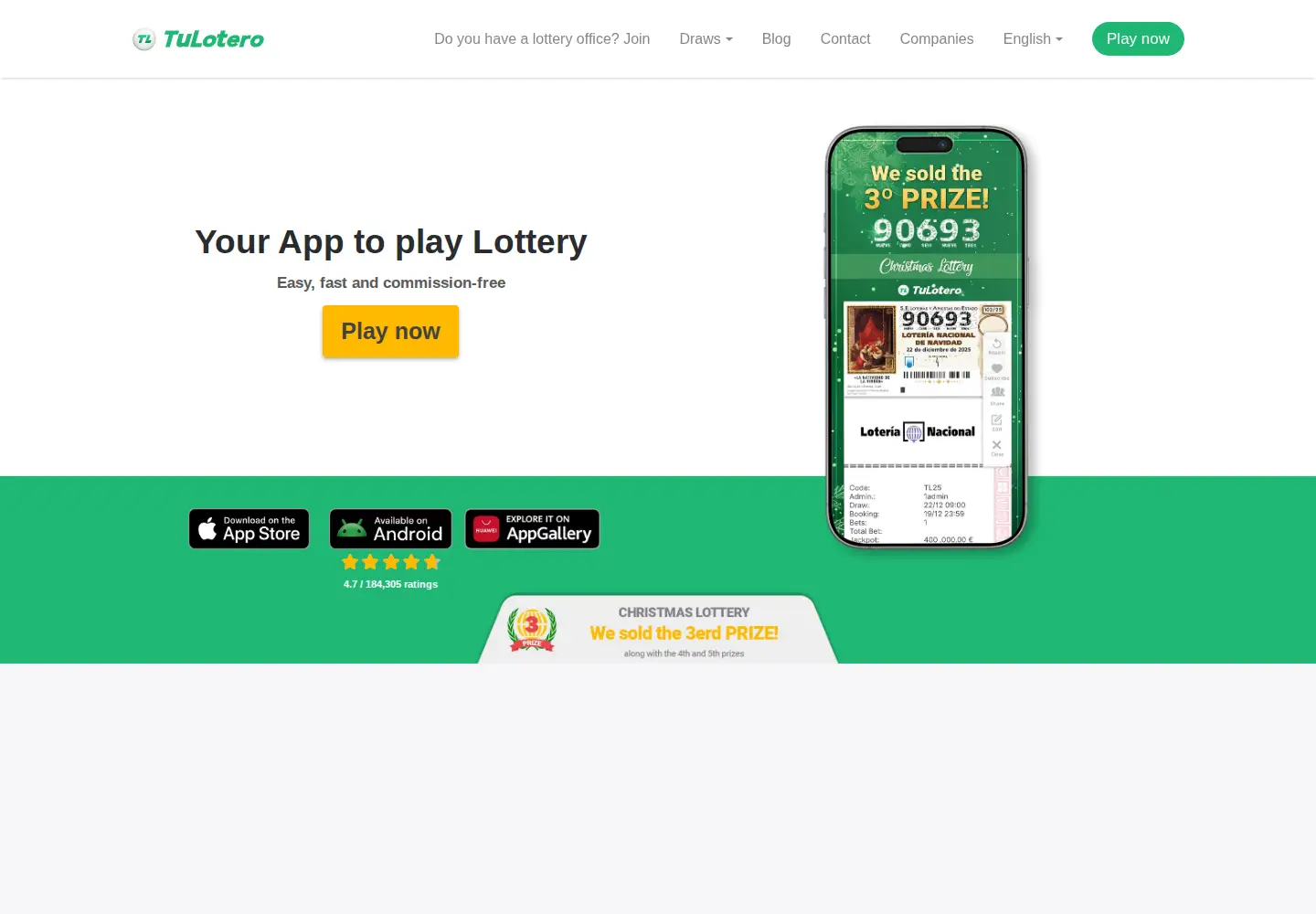 Screenshot of tulotero.es