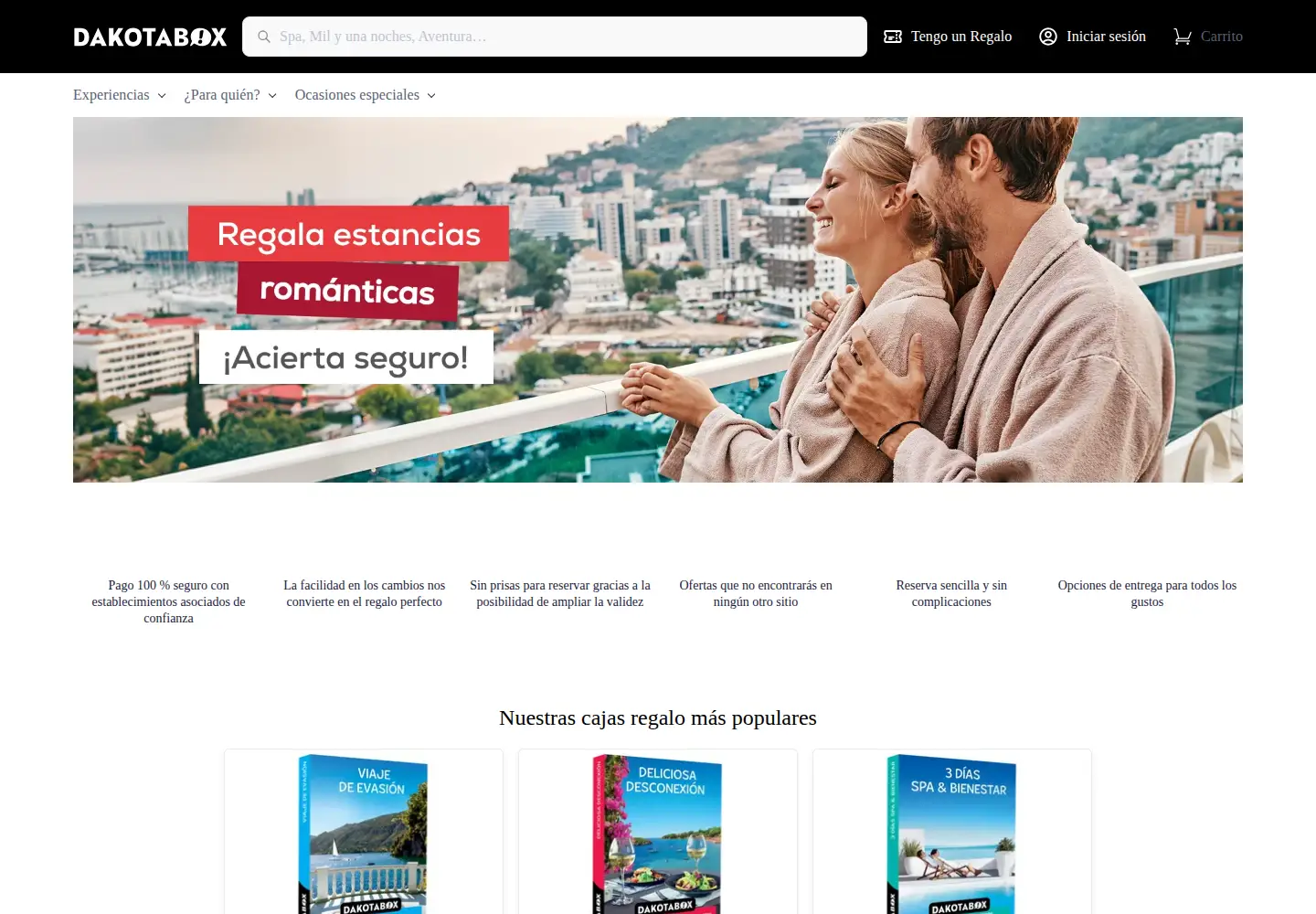 Screenshot of dakotabox.es