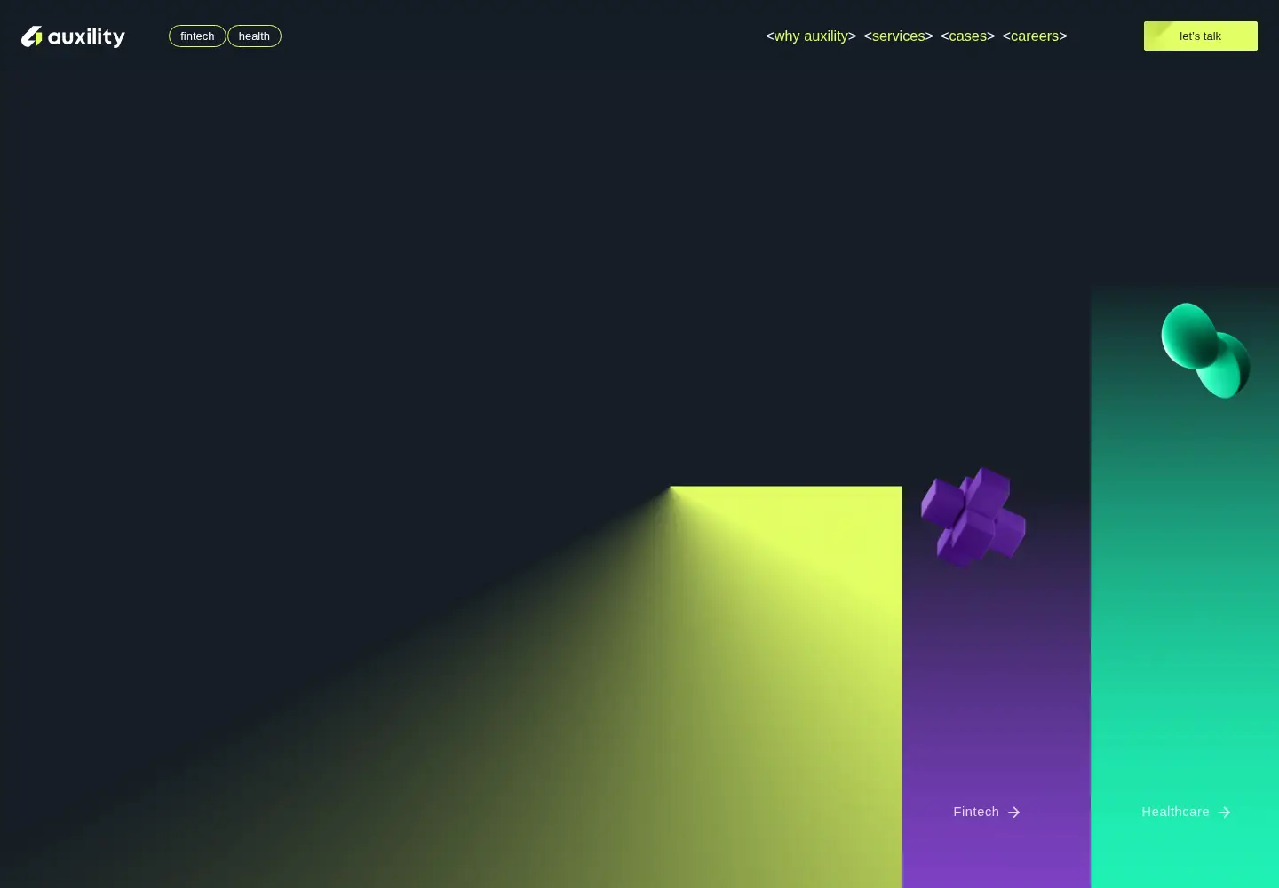 Screenshot of auxility.ca