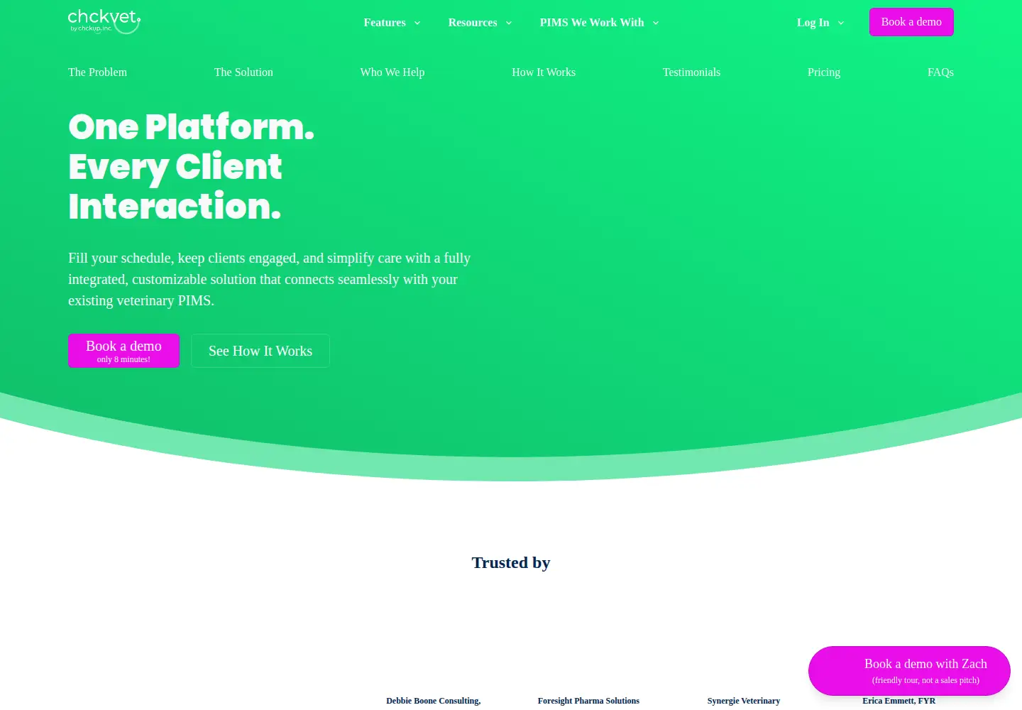 Screenshot of chckvet.com