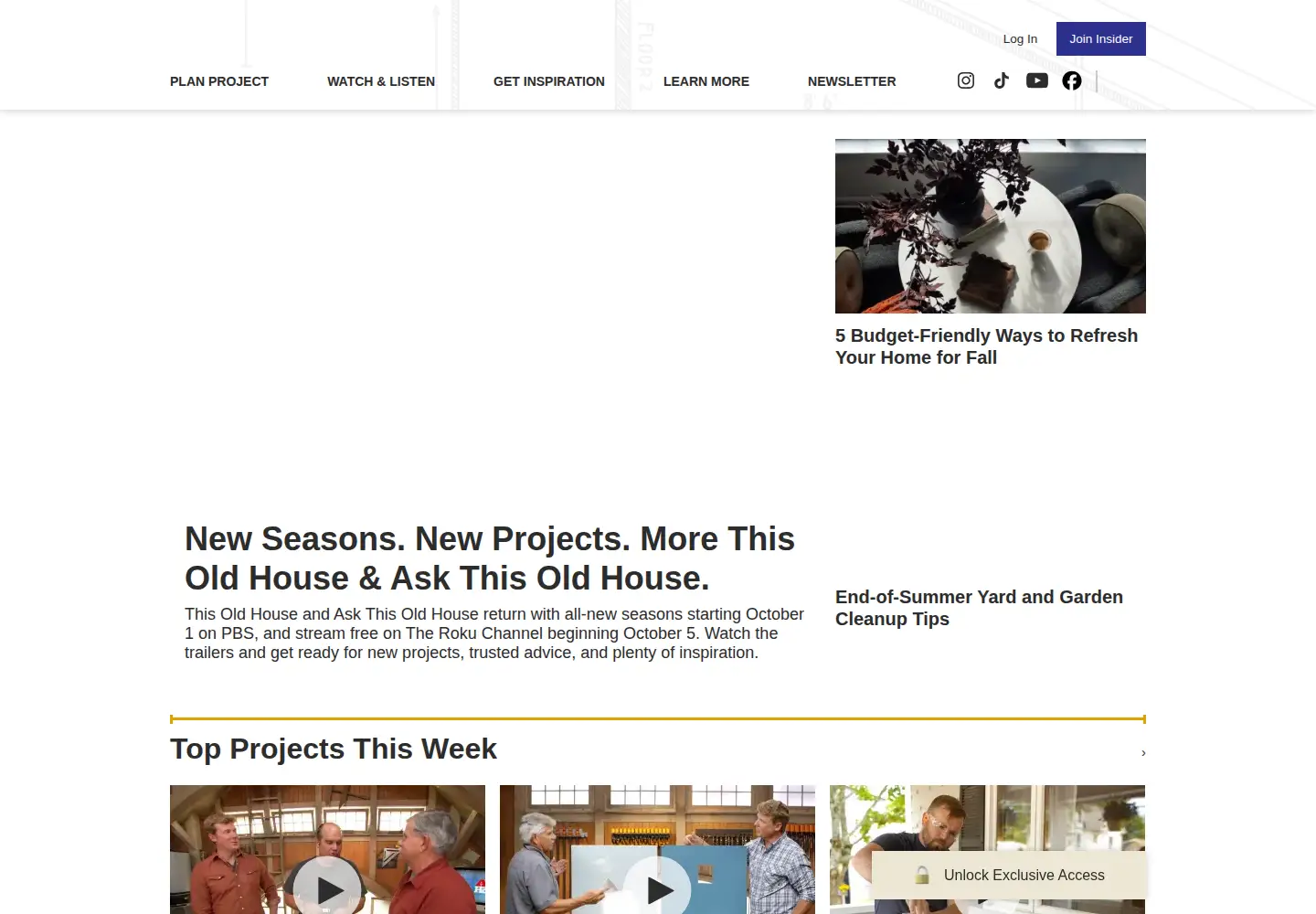 Screenshot of thisoldhouse.com