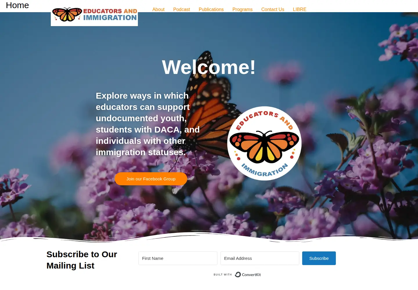 Screenshot of educatorsandimmigration.com