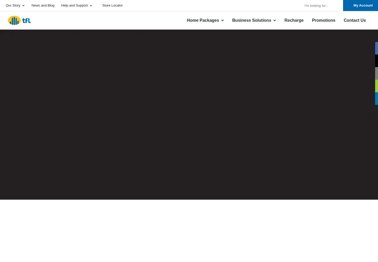 Screenshot of telecom.com.fj