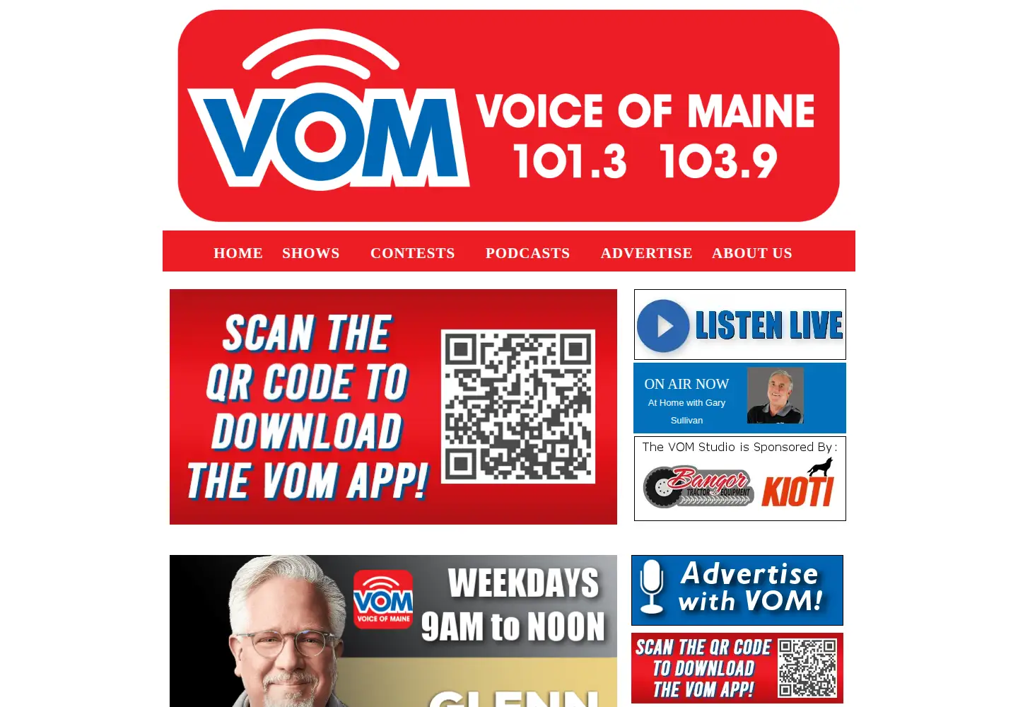 Screenshot of wvomfm.com