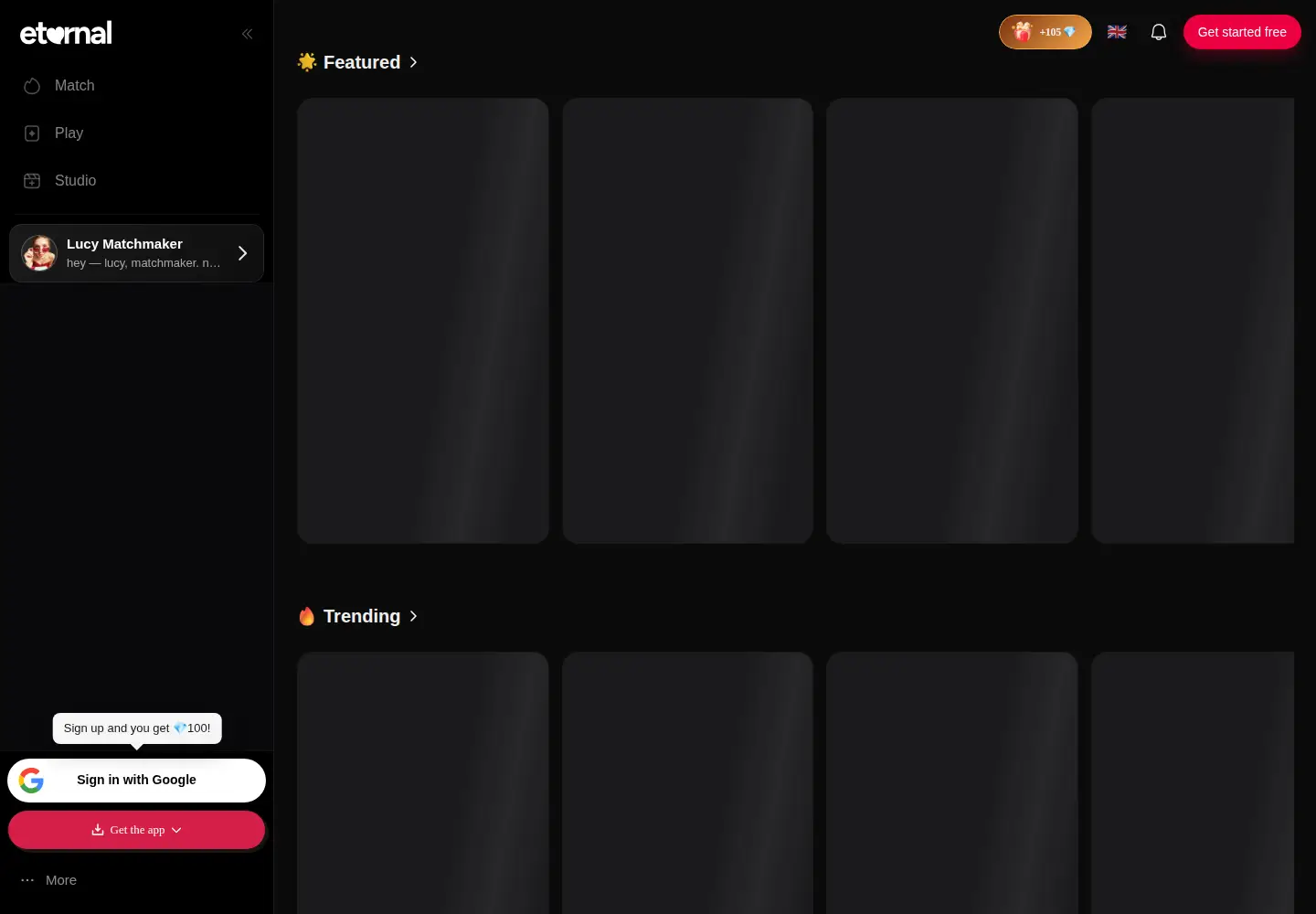 Screenshot of eternalai.org