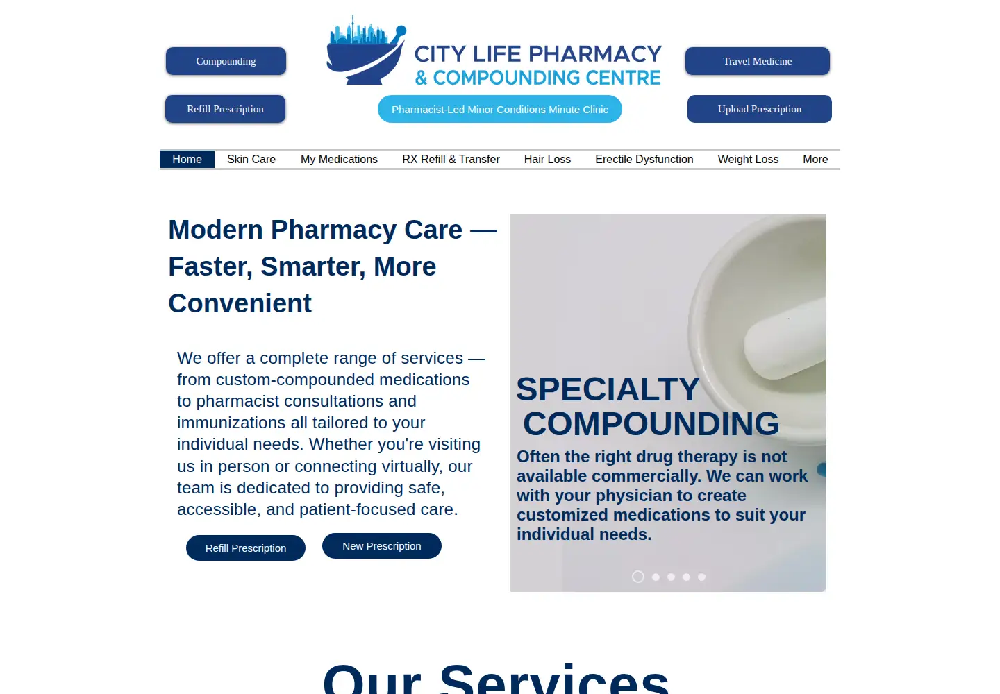 Screenshot of citylifepharmacy.com