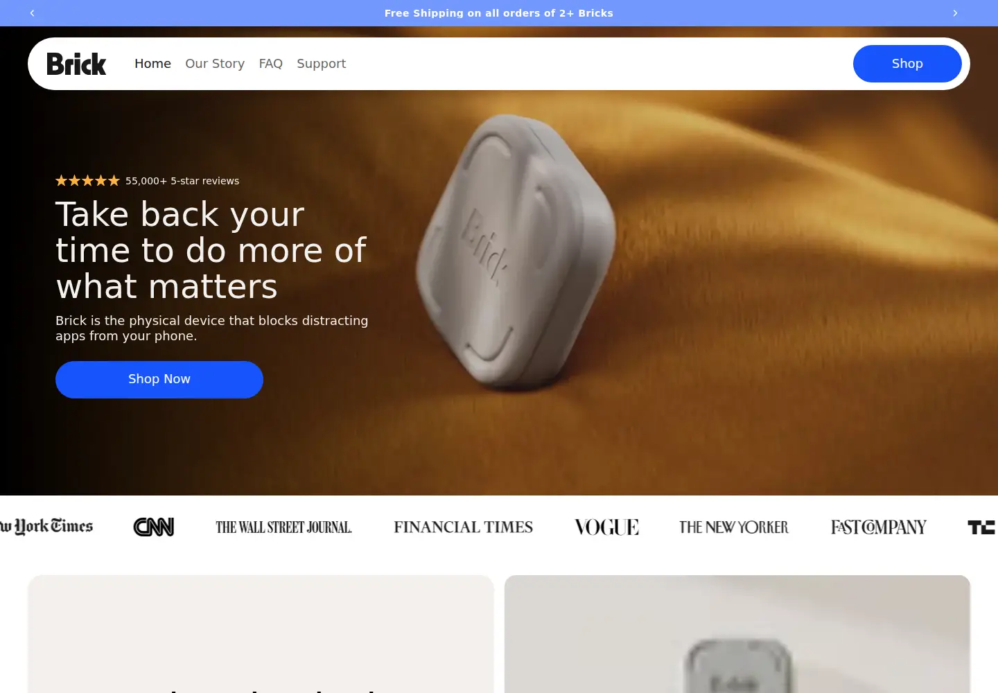 Screenshot of getbrick.com