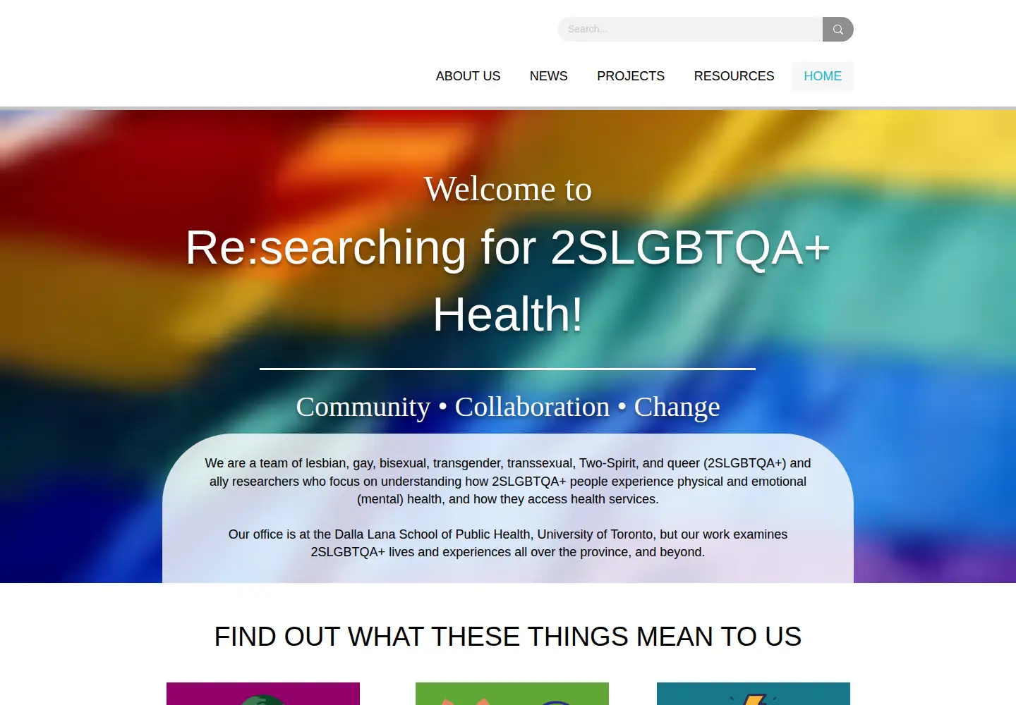 Captured homepage of lgbtqhealth.ca in the current scan