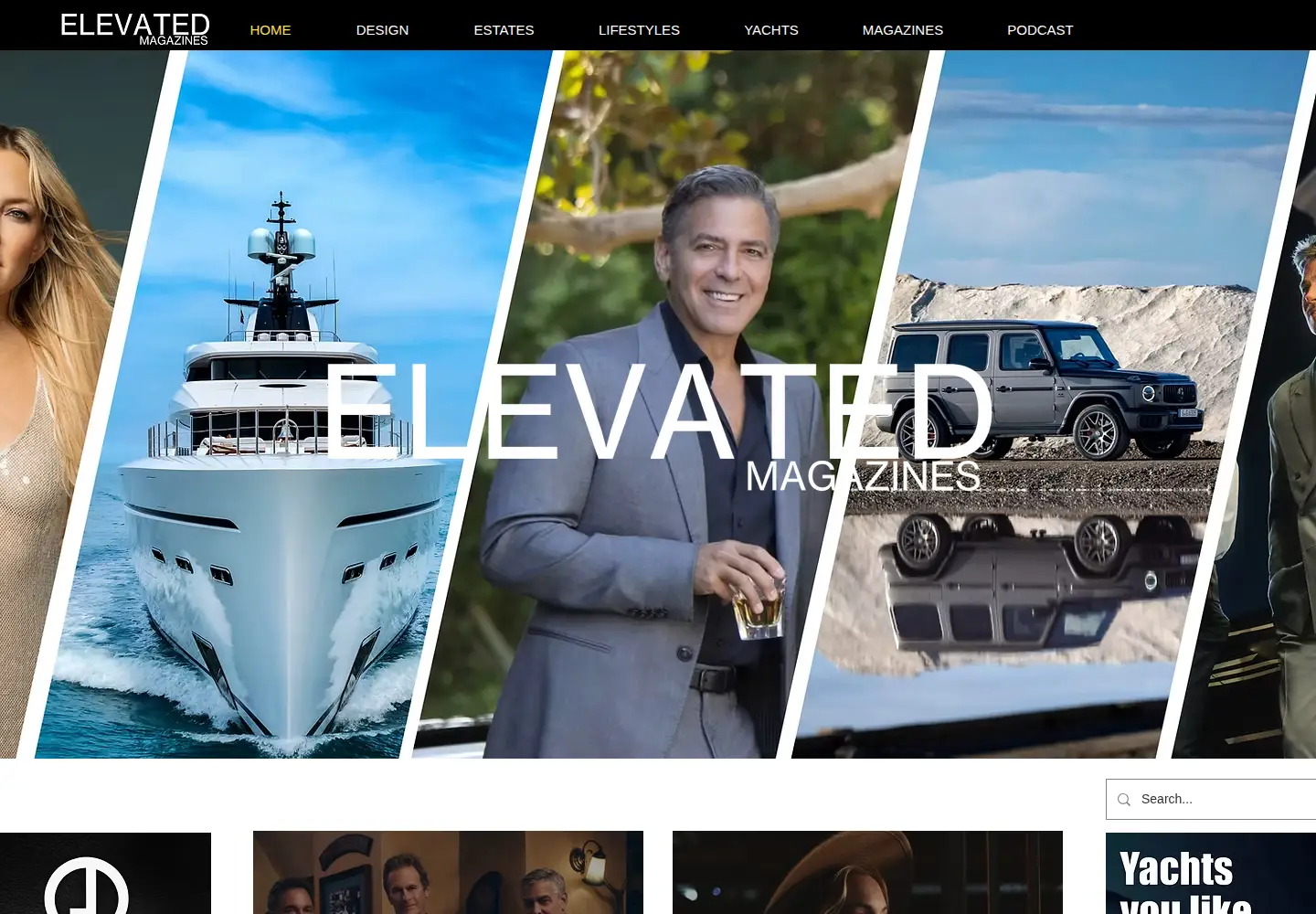Screenshot of elevatedmagazines.com