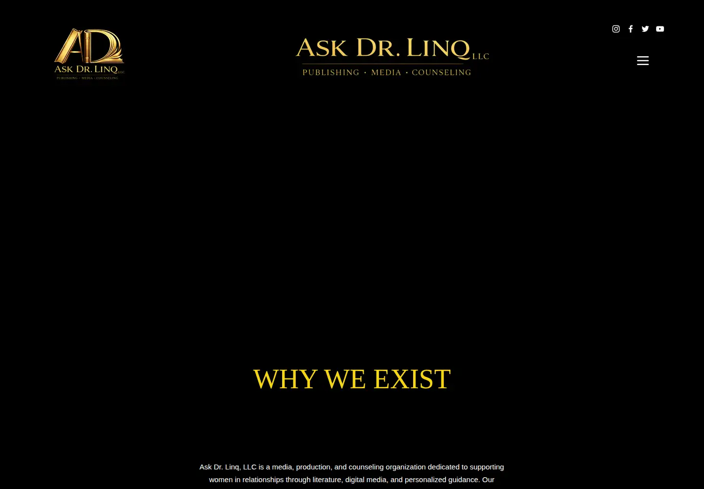 Captured homepage of askdrlinq.com in the current scan