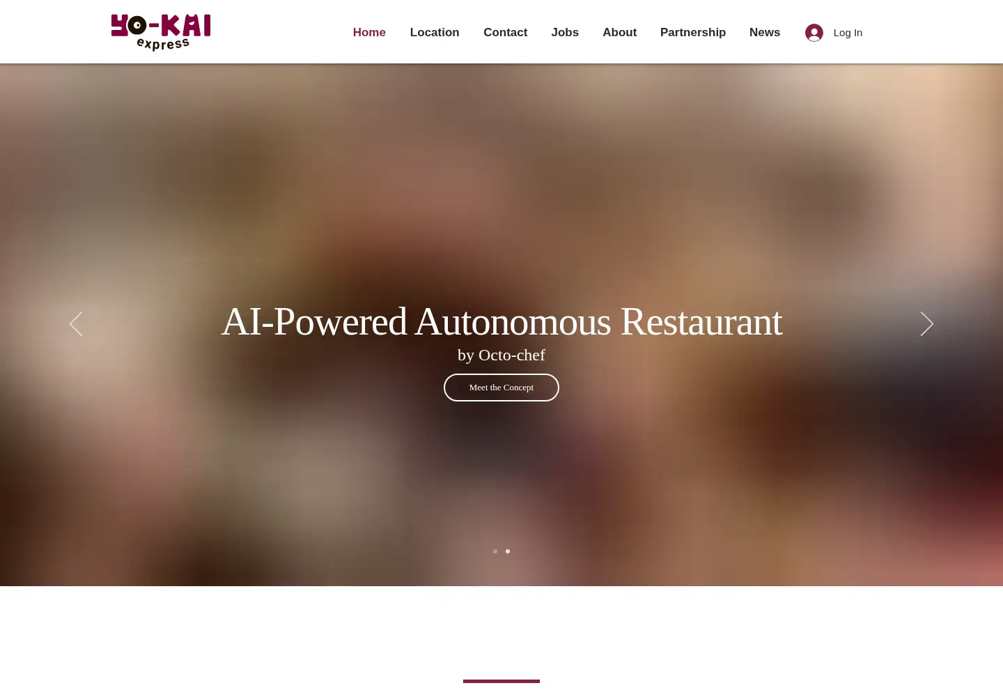 Captured homepage of yokaiexpress.com in the current scan