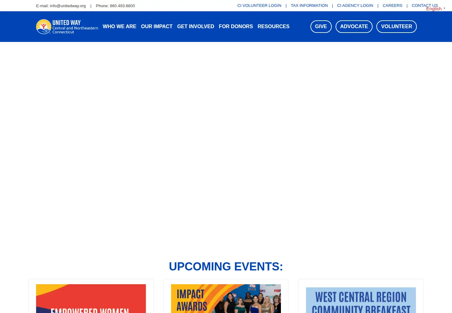 Captured homepage of unitedwayinc.org in the current scan