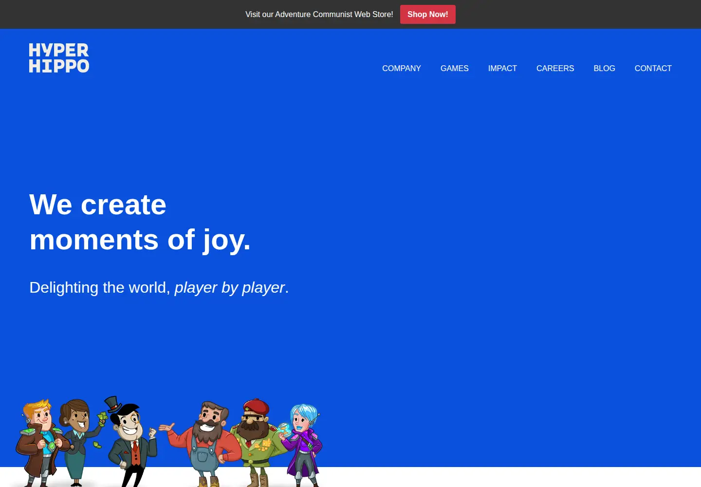 Captured homepage of hyperhippo.com in the current scan