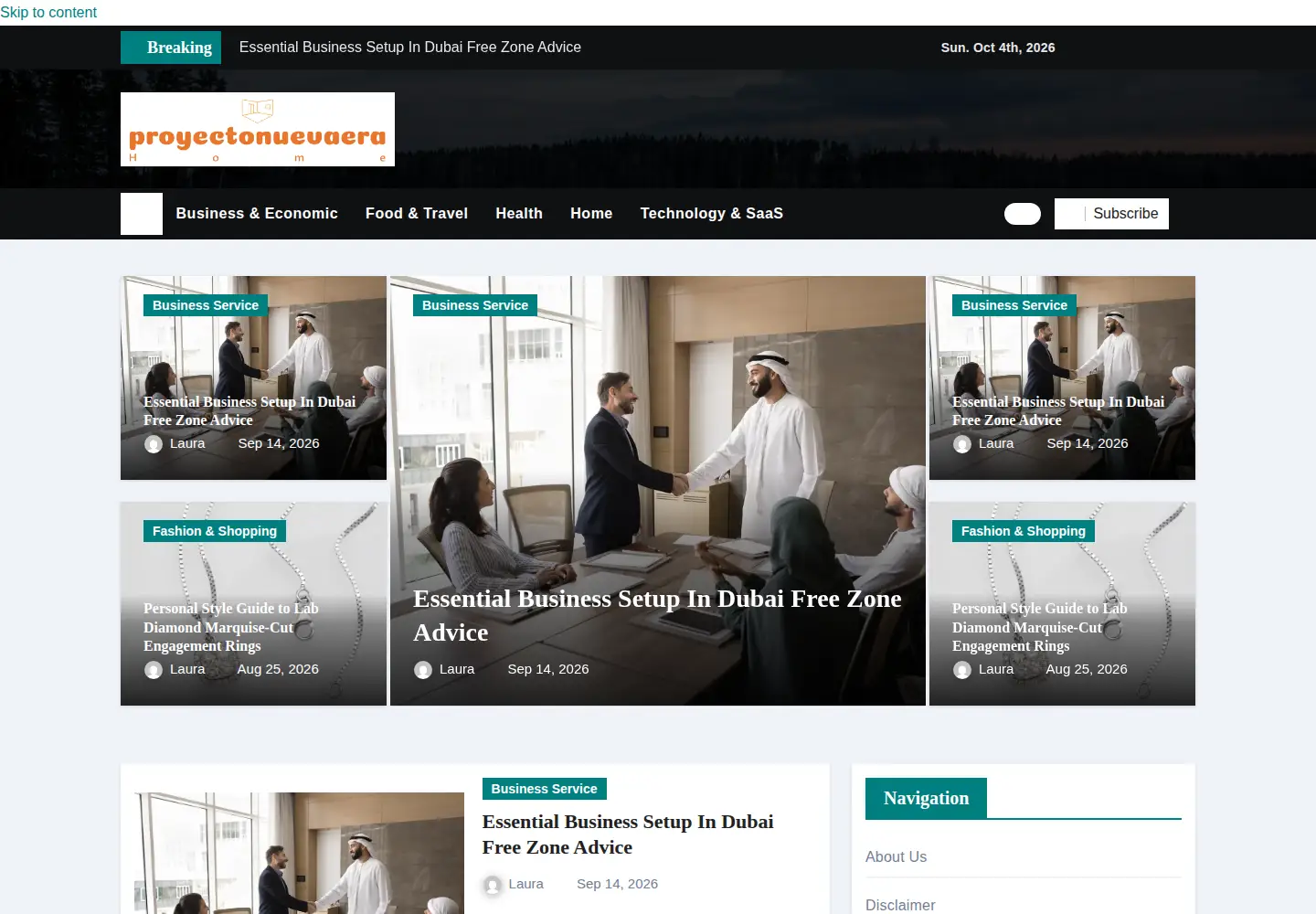Screenshot of proyectonuevaera.com