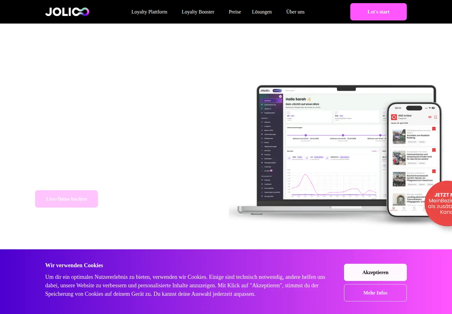 Captured homepage of jolioo.com in the current scan