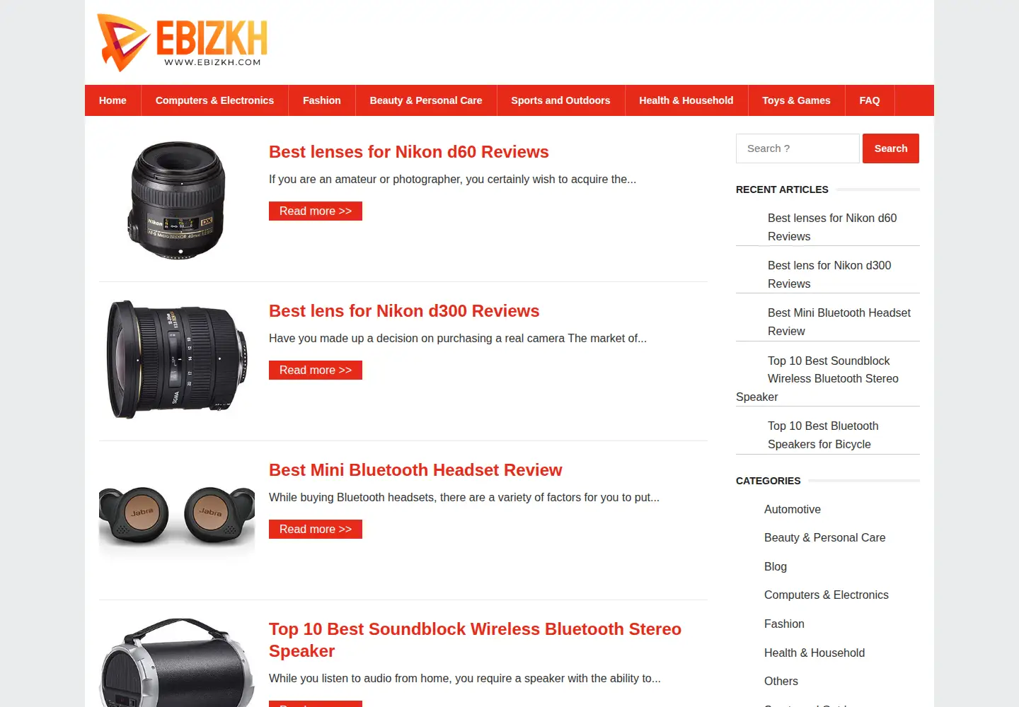 Screenshot of ebizkh.com
