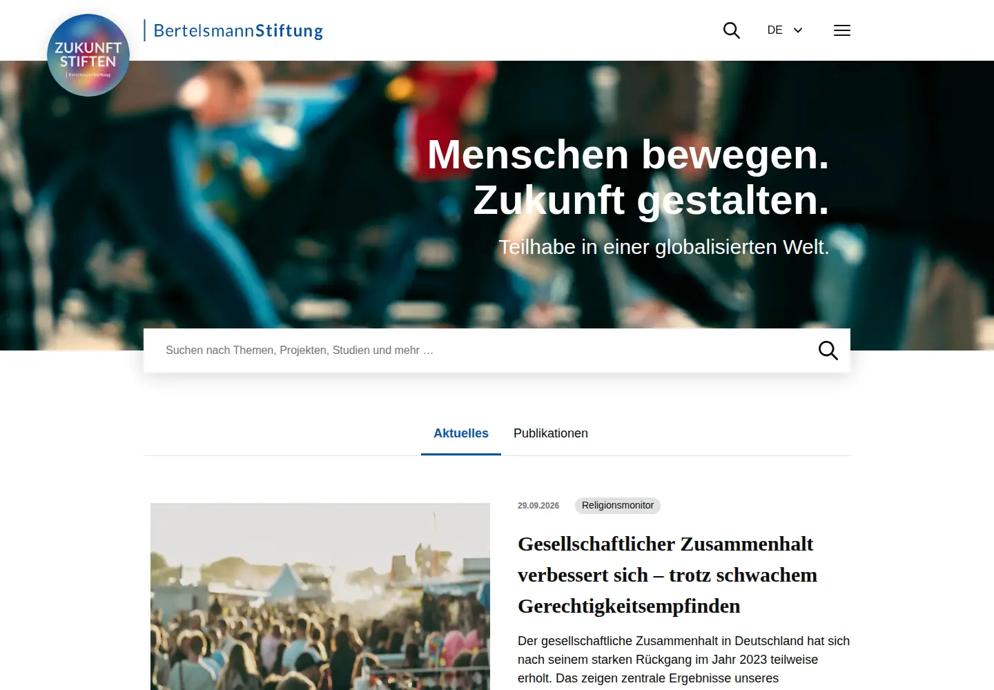 Screenshot of bertelsmann-stiftung.de