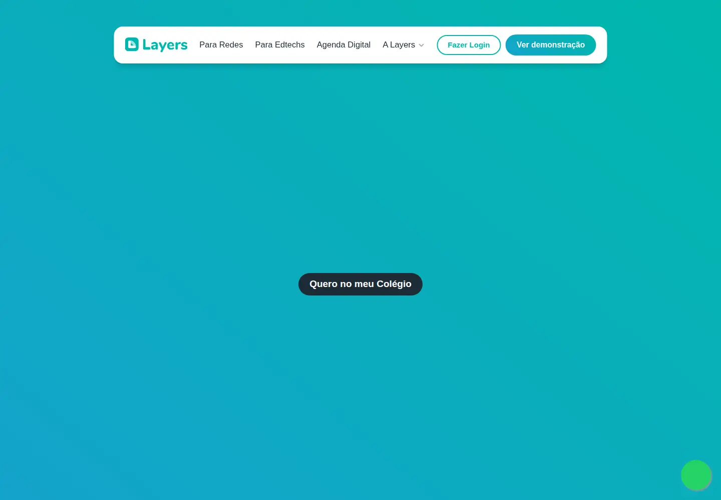 Captured homepage of layers.education in the current scan