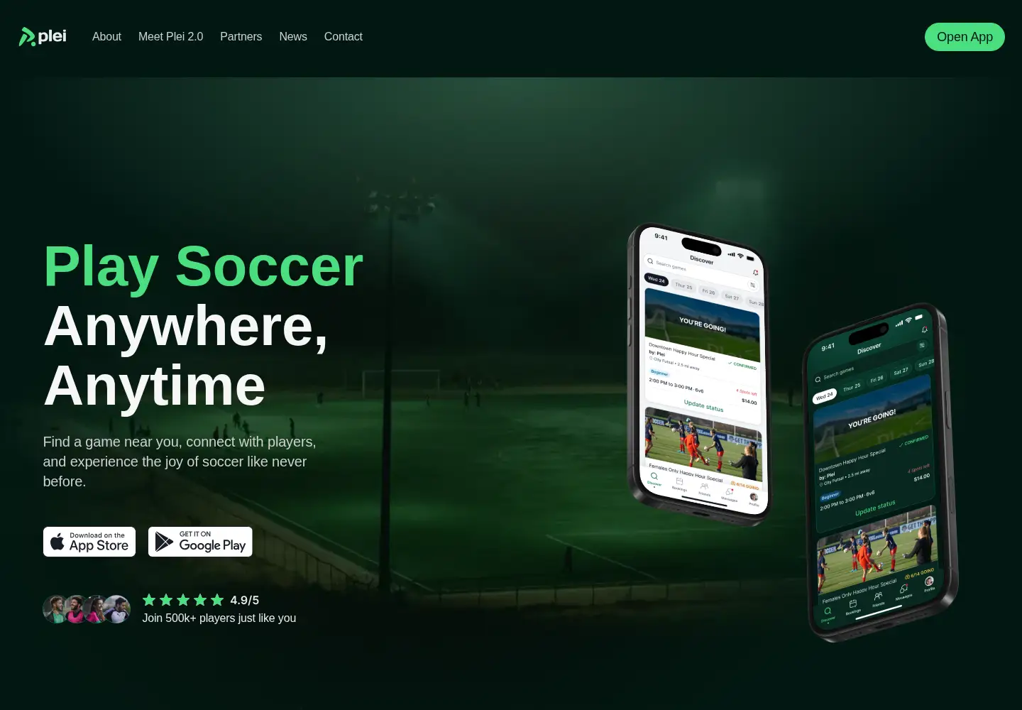 Screenshot of plei.com