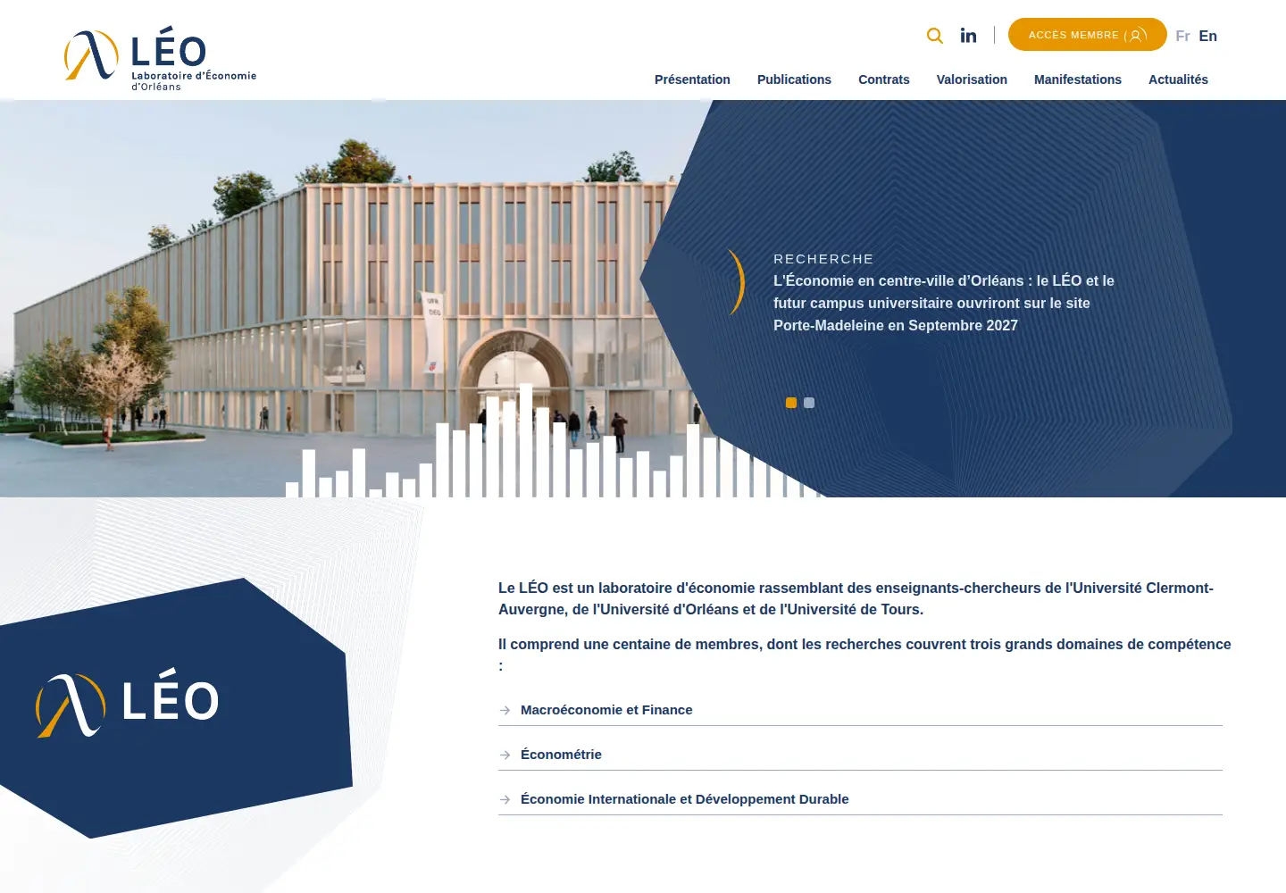 Screenshot of leo-univ-orleans.fr
