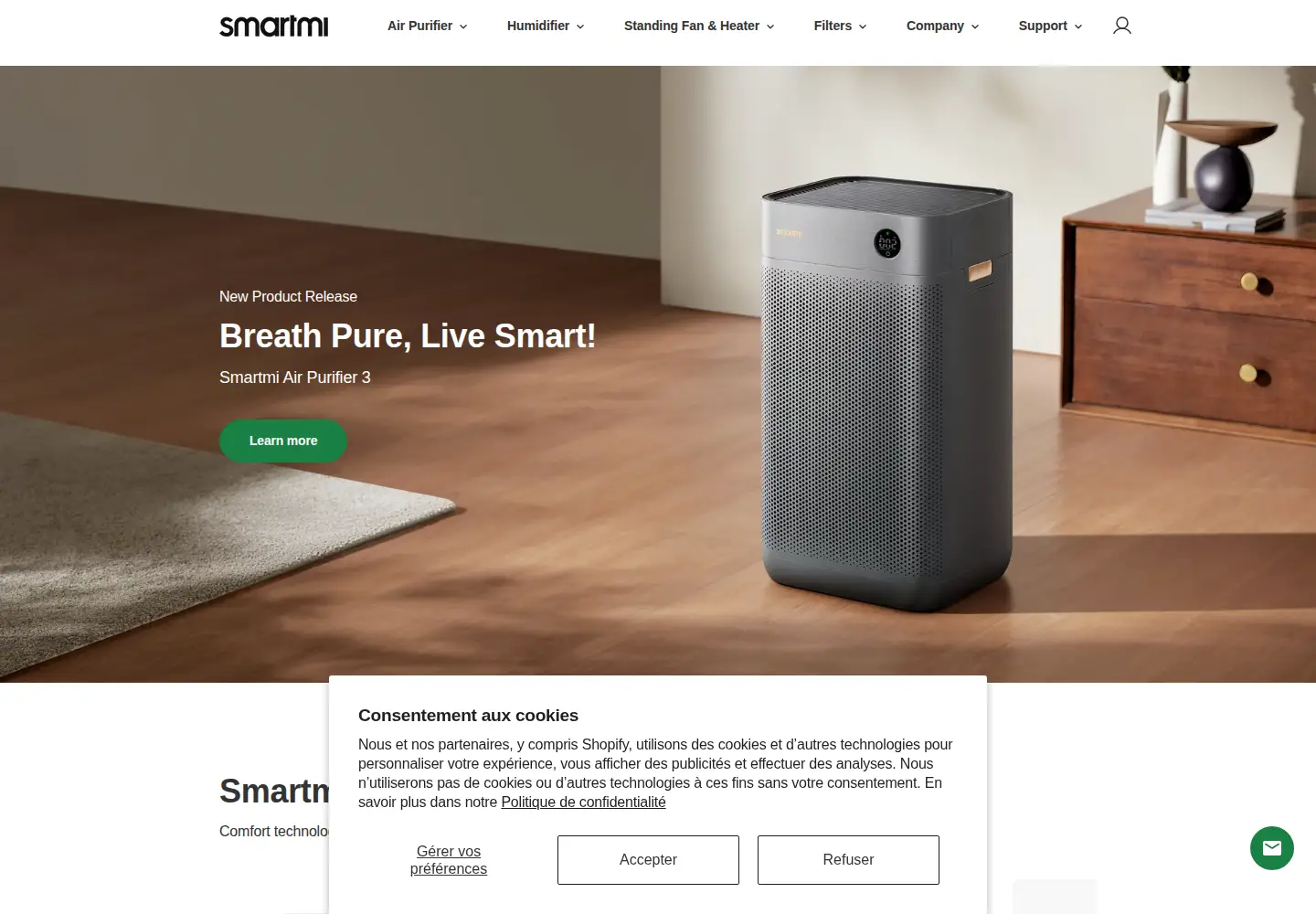 Captured homepage of smartmiglobal.com in the current scan