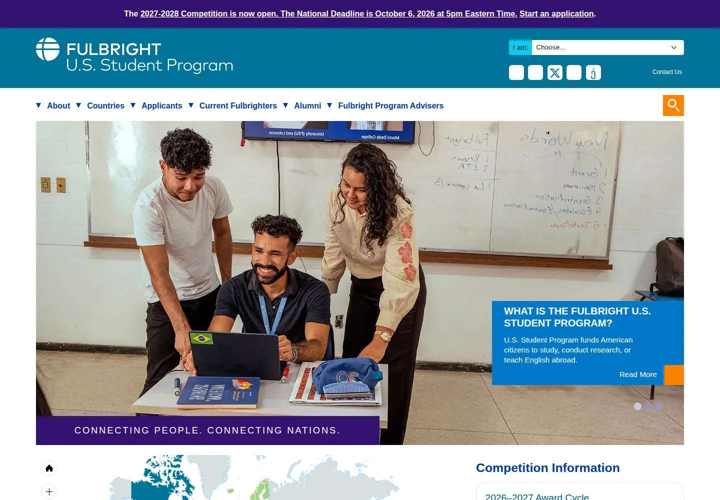 Screenshot of fulbrightonline.org