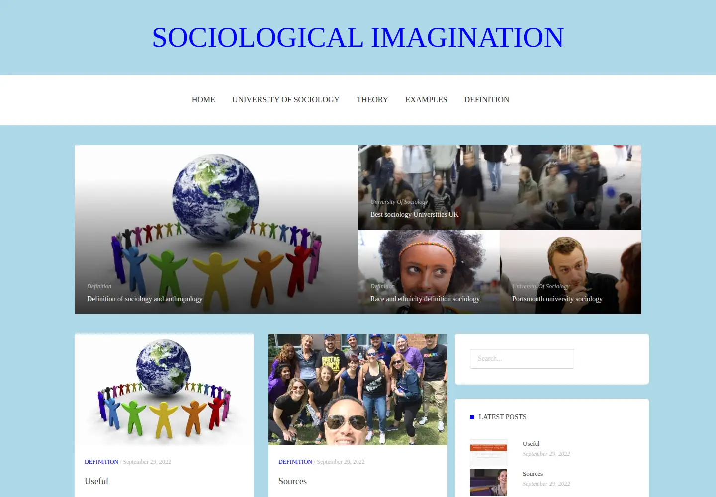 Captured homepage of sociological-imagination.org in the current scan
