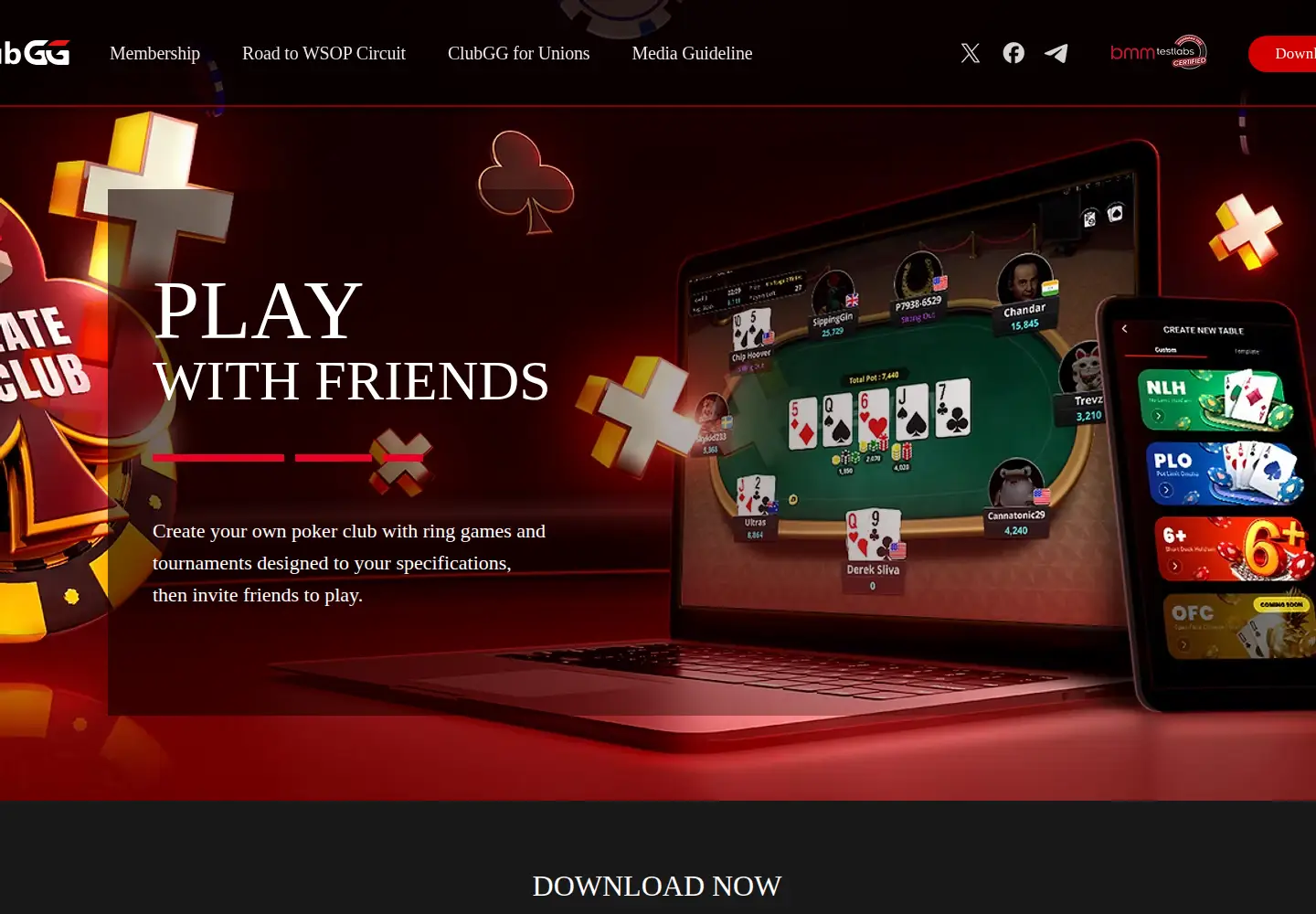 Screenshot of clubgg.com