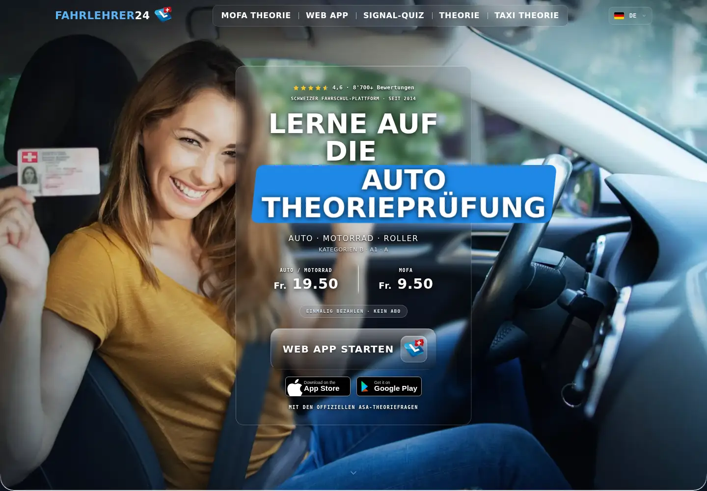 Screenshot of fahrlehrer24.ch