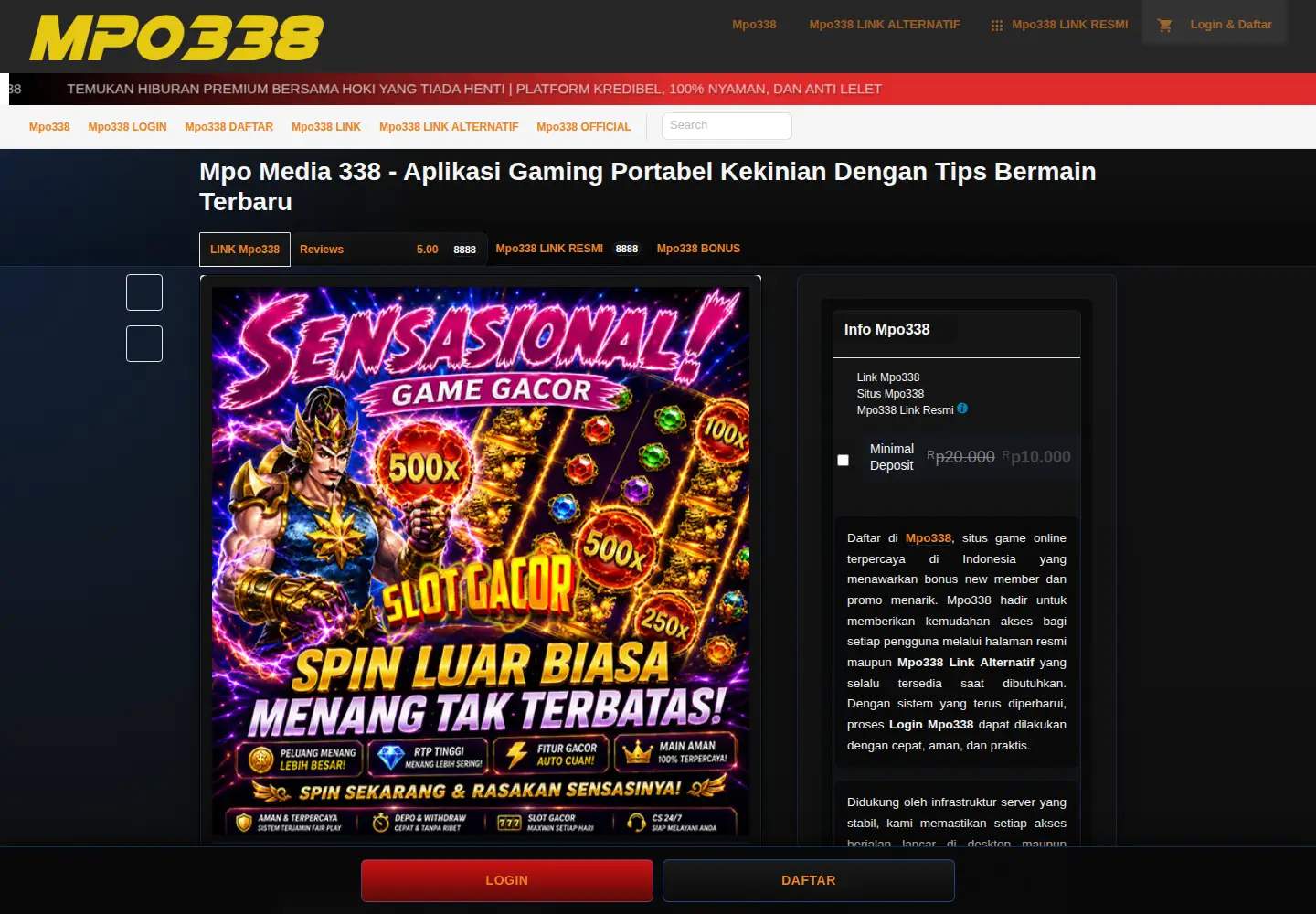 Captured homepage of wengomeeting.com in the current scan