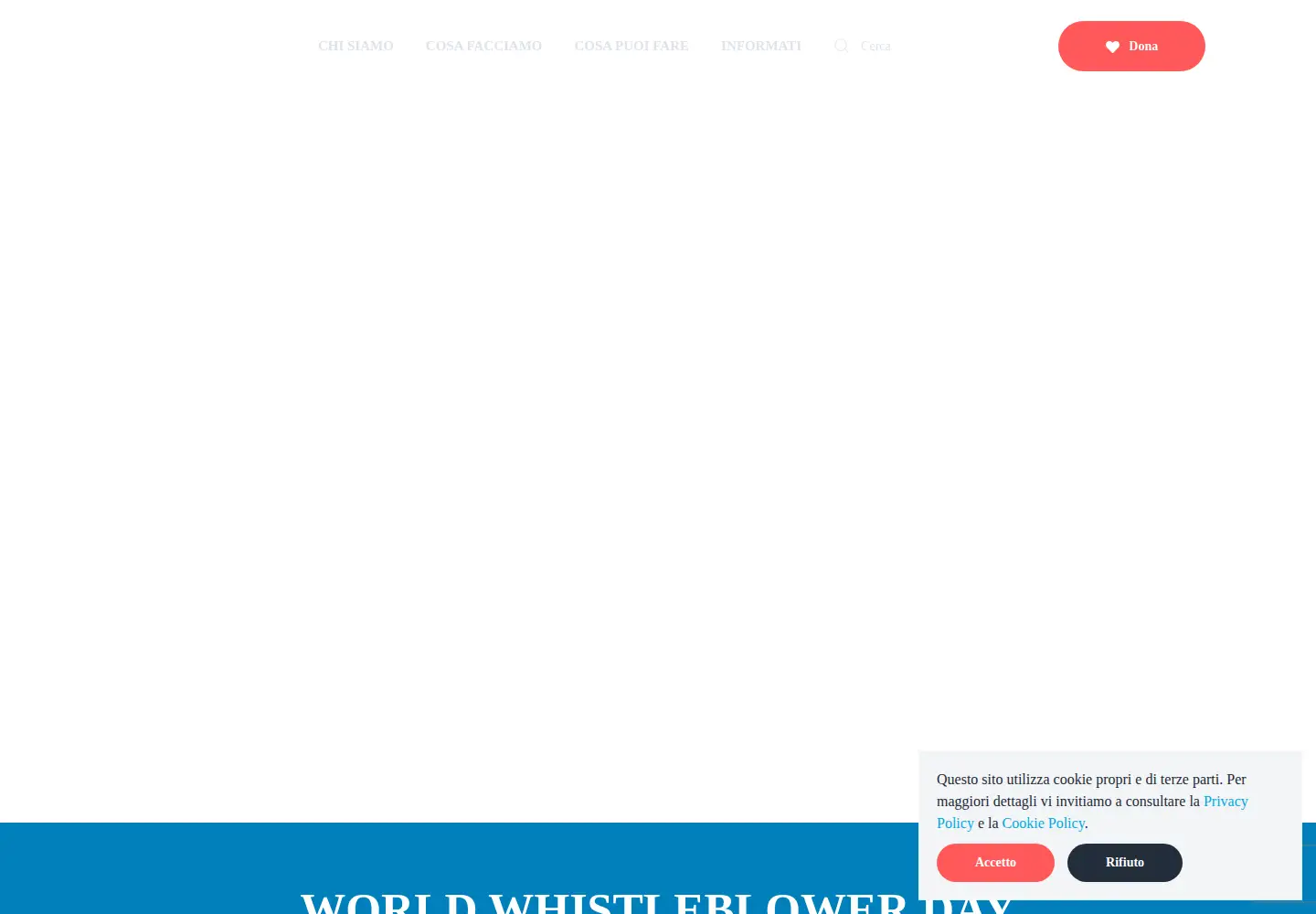 Screenshot of transparency.it