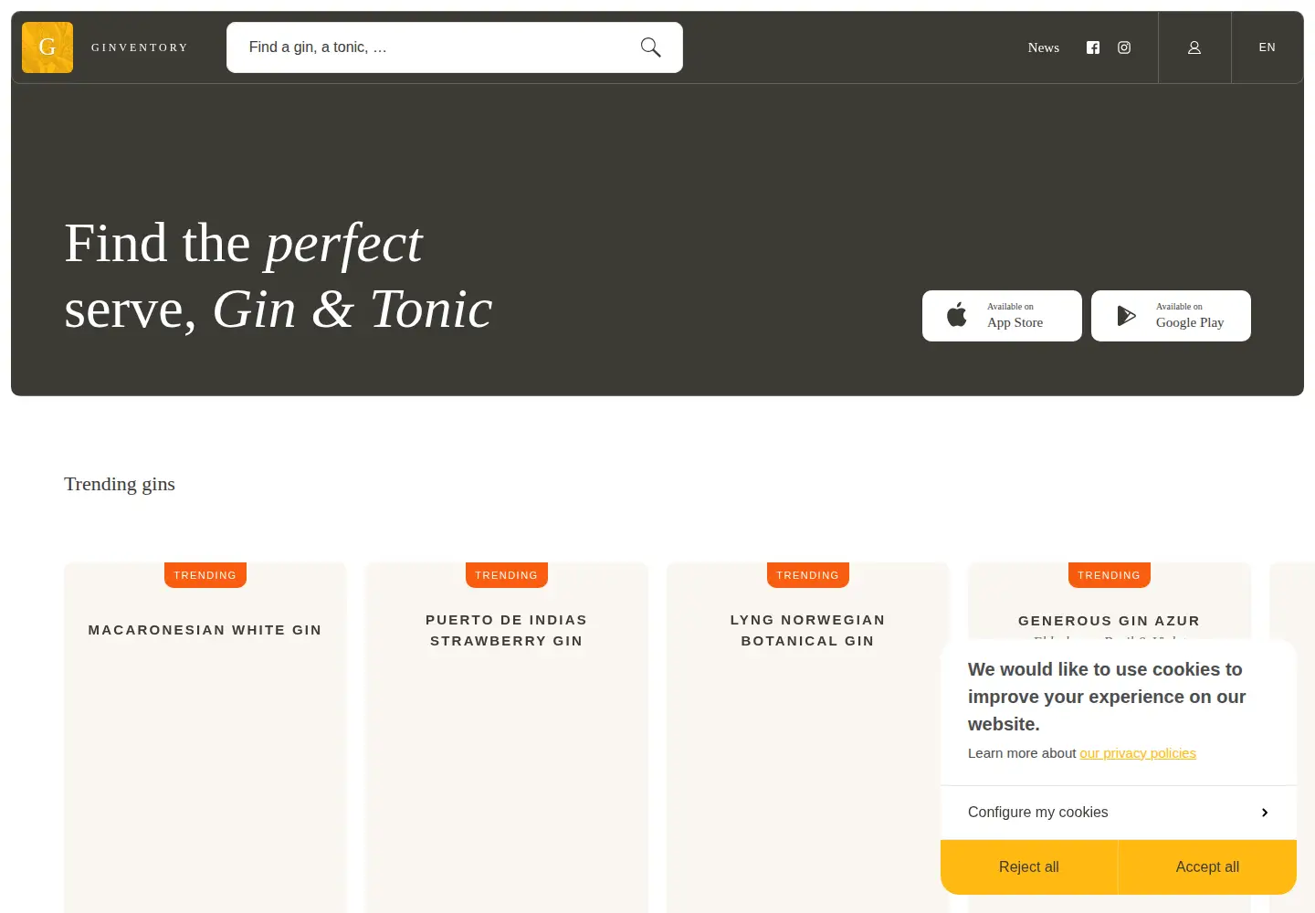 Screenshot of ginventory.co