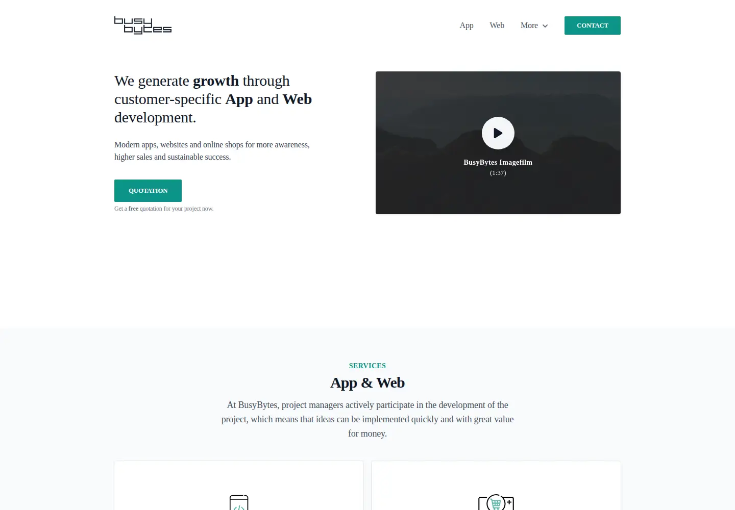 Screenshot of busybytes.com