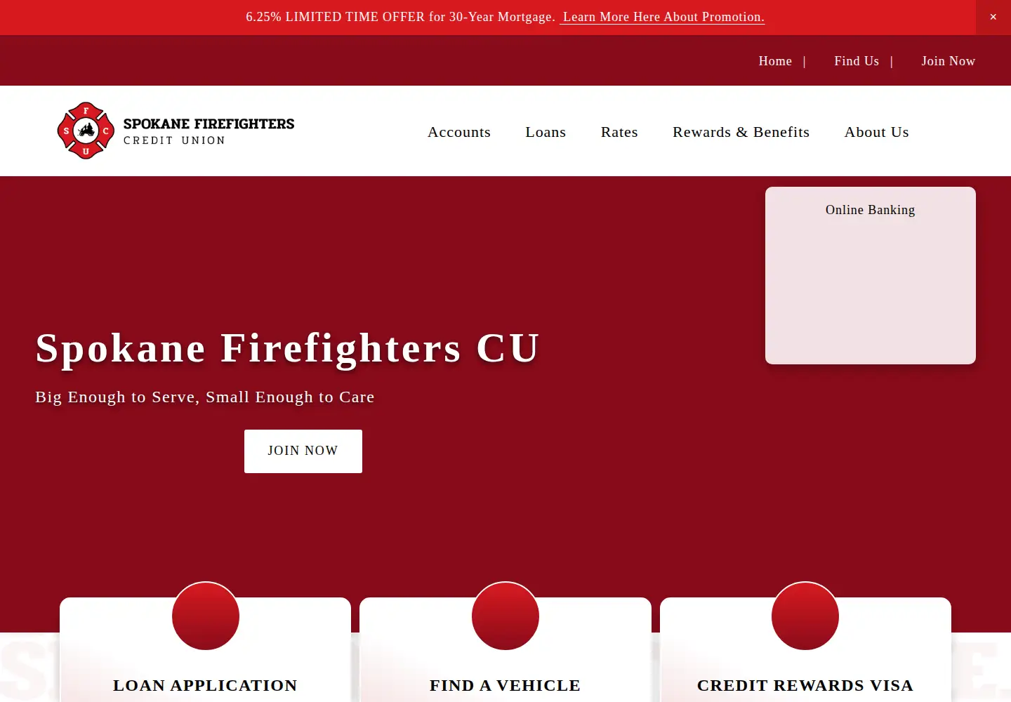 Screenshot of firecu.net