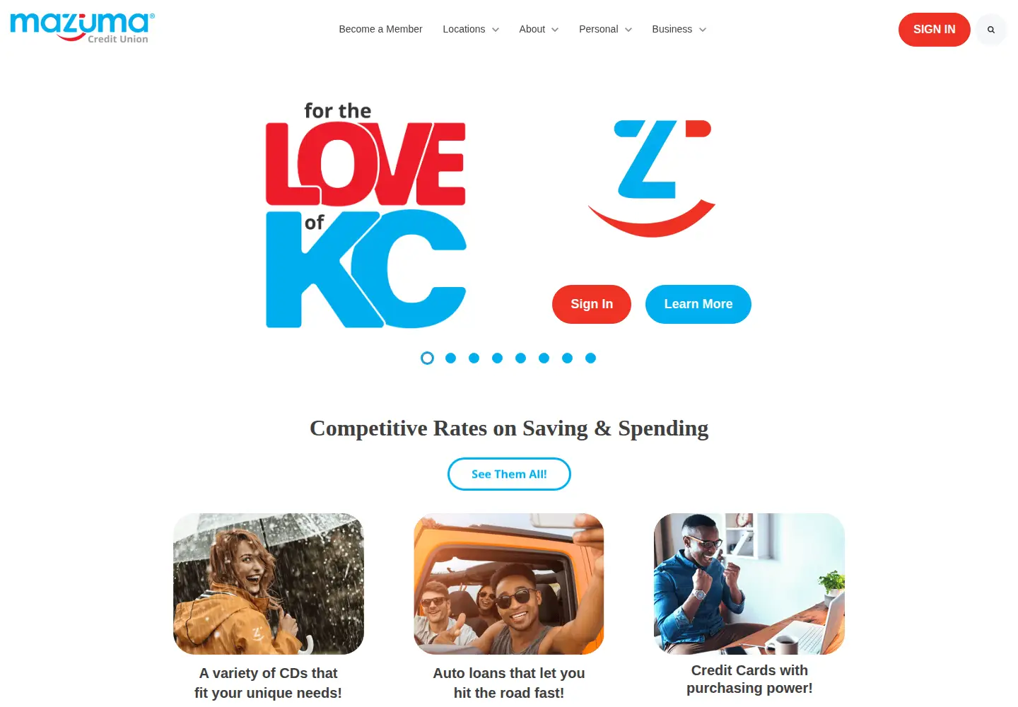 Screenshot of mazuma.org