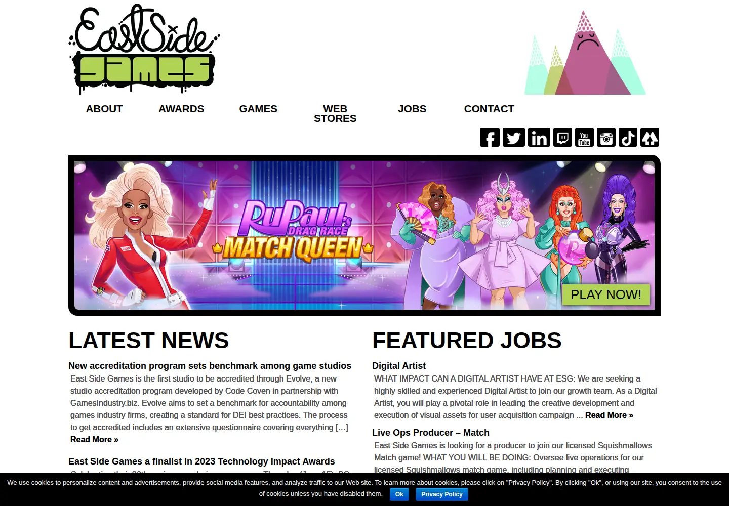 Screenshot of eastsidegames.com