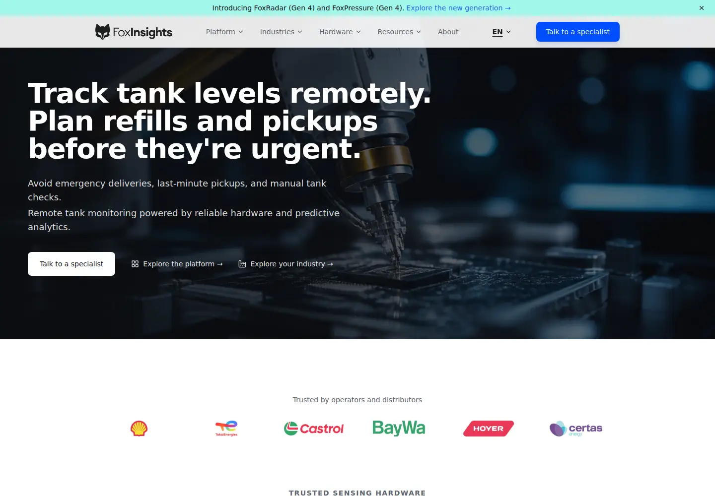 Screenshot of foxinsights.ai