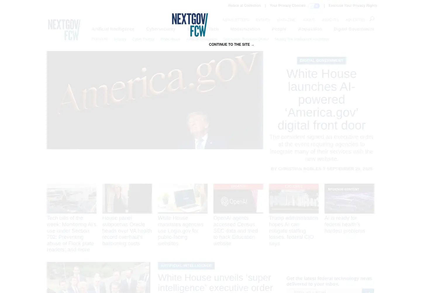 Screenshot of nextgov.com