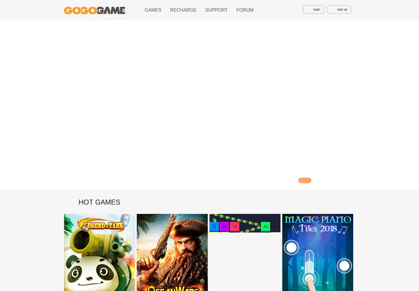 Screenshot of gogogame.com