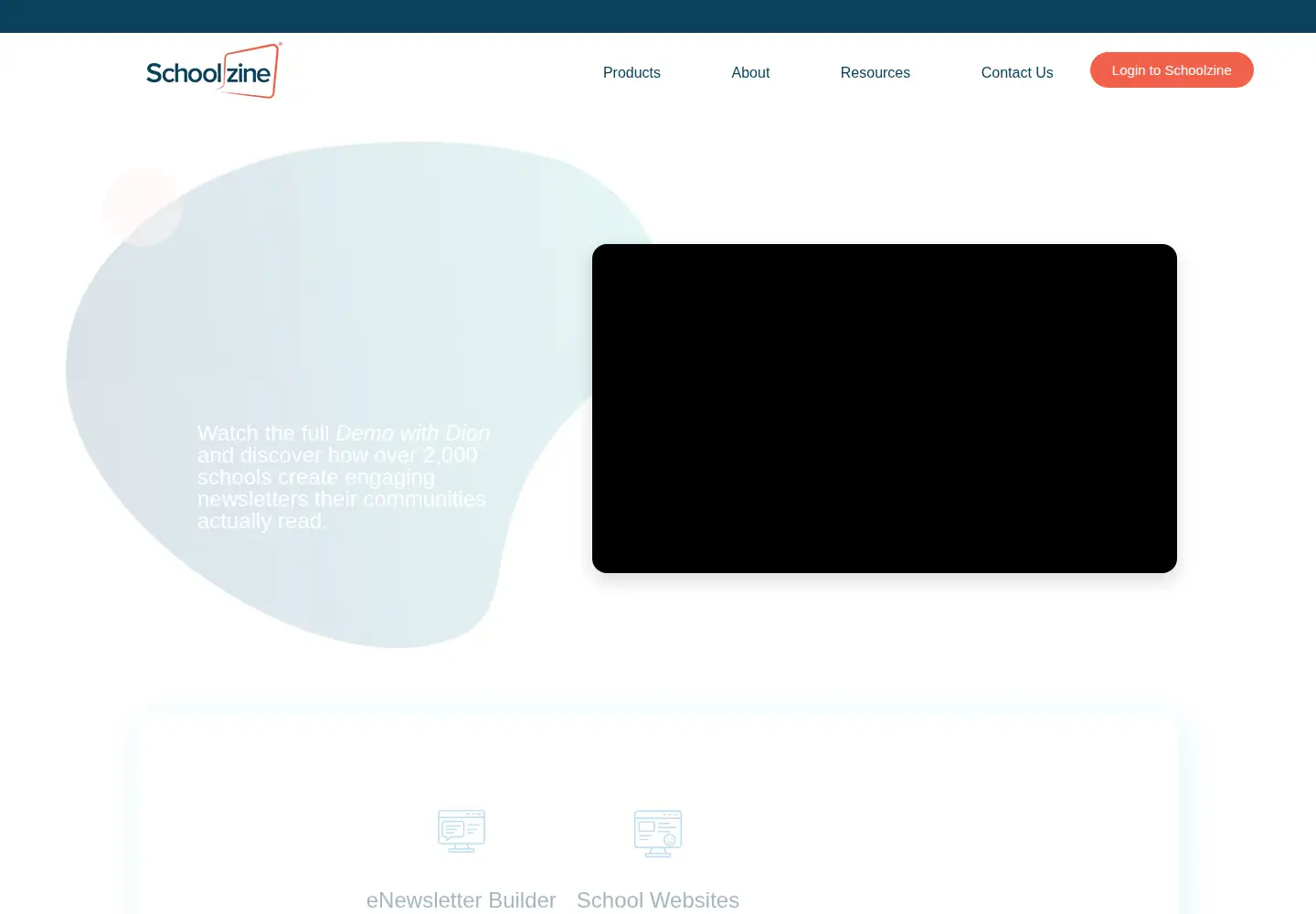 Screenshot of schoolzine.com