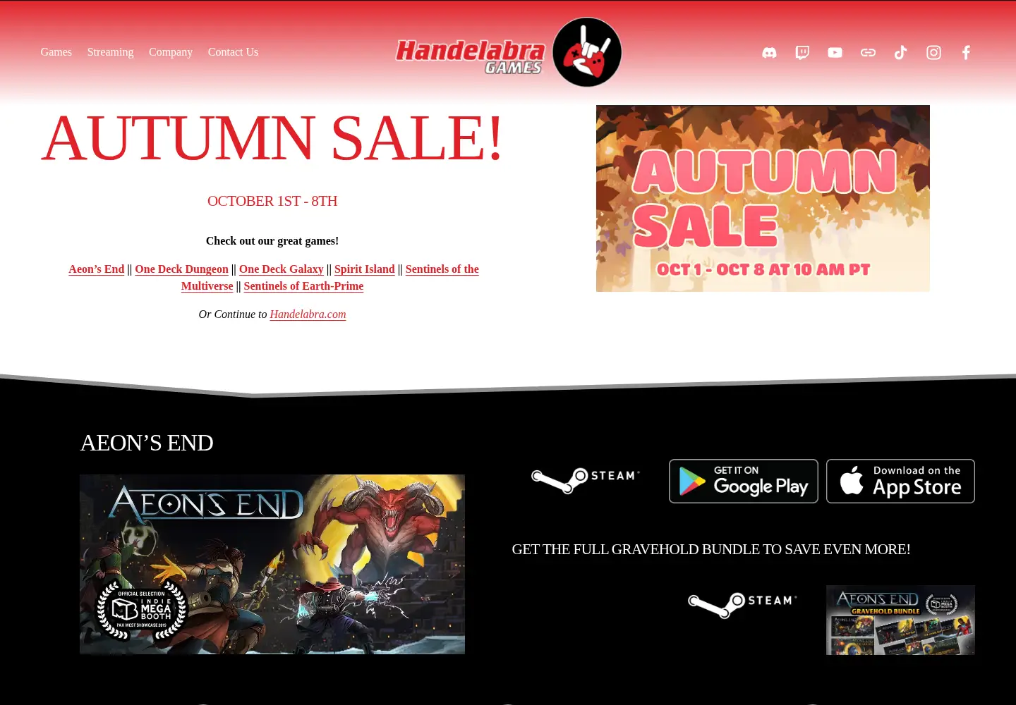 Screenshot of handelabra.com