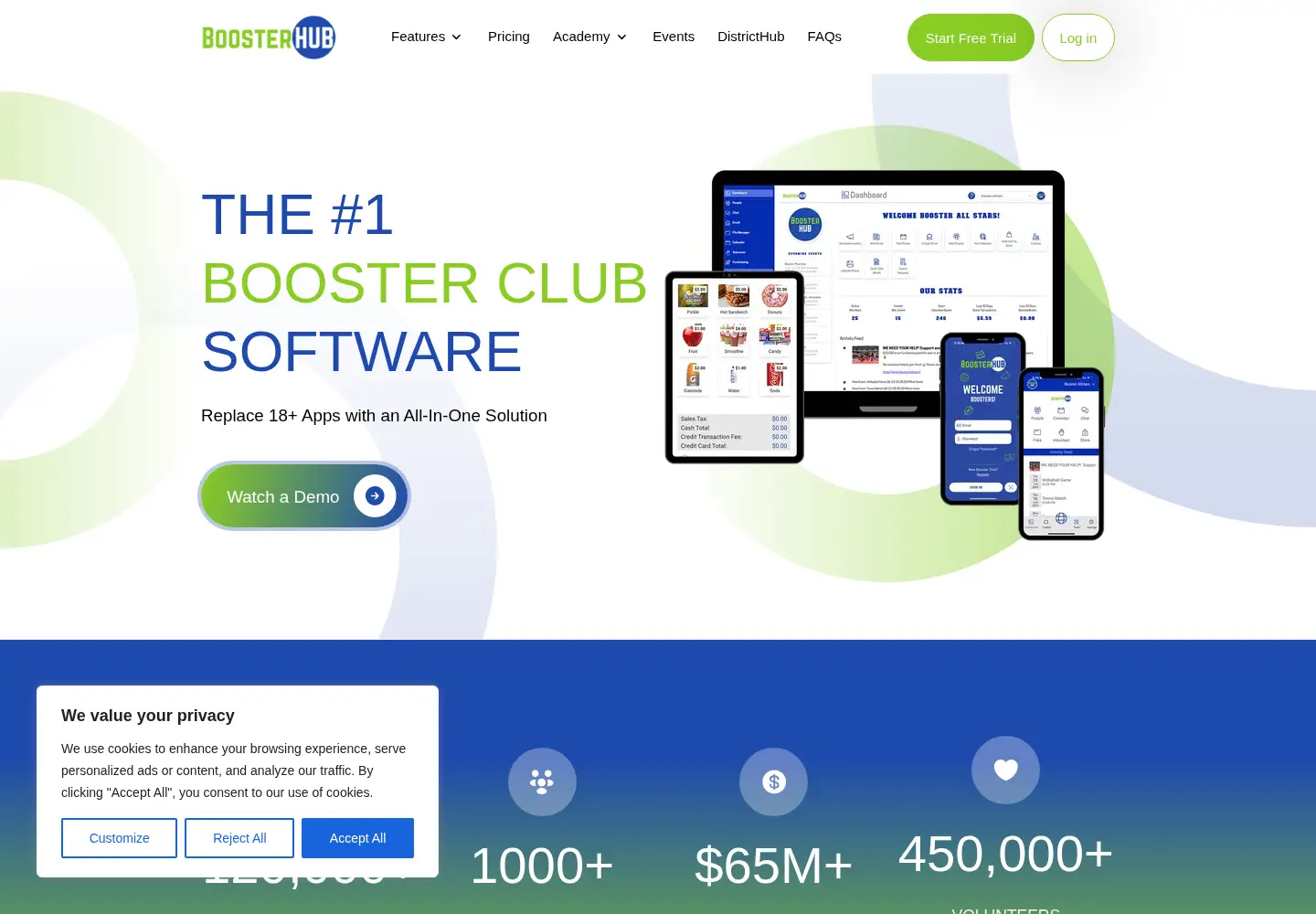 Screenshot of boosterhub.com