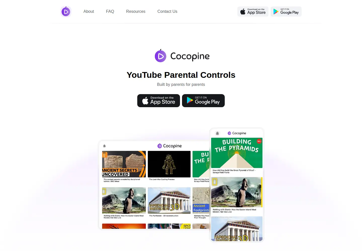 Captured homepage of cocopine.app in the current scan