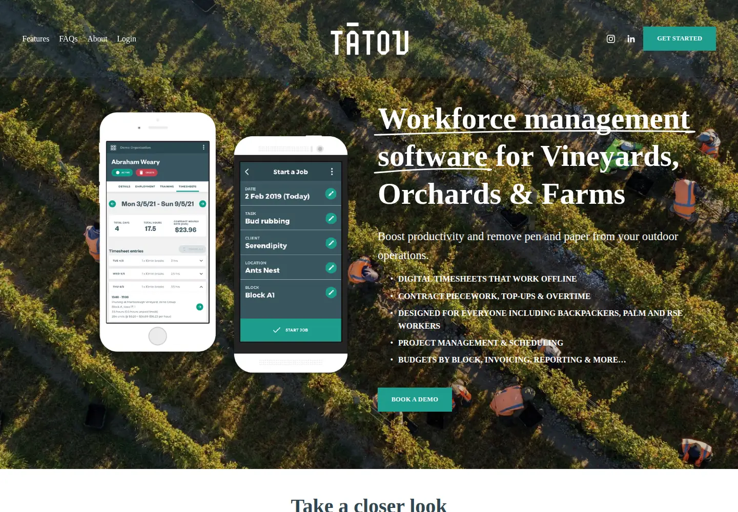 Screenshot of tatou.app