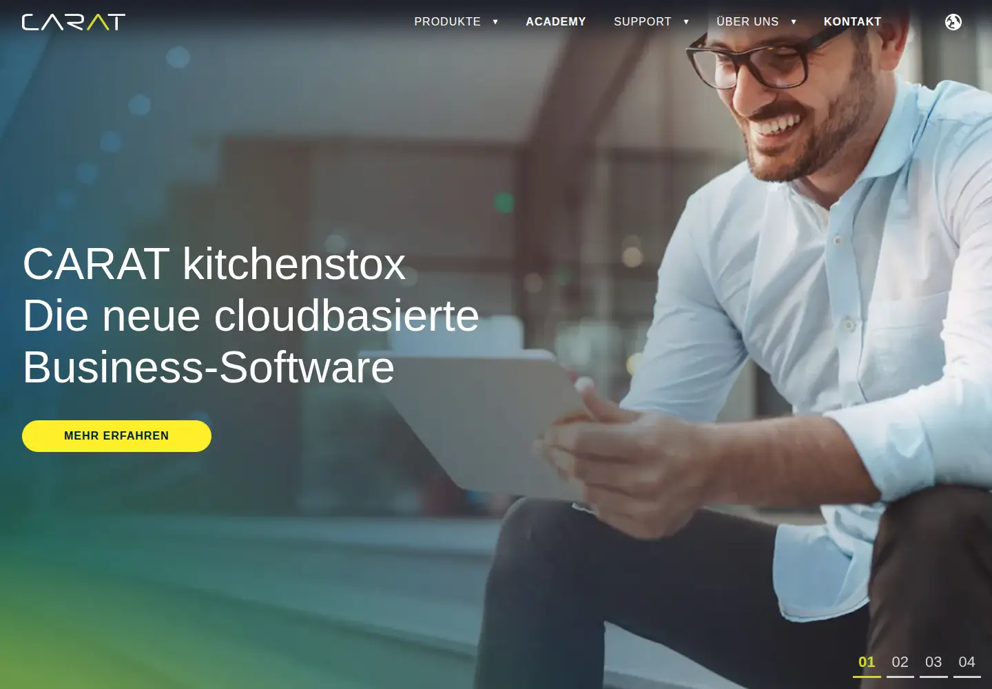 Screenshot of carat.de